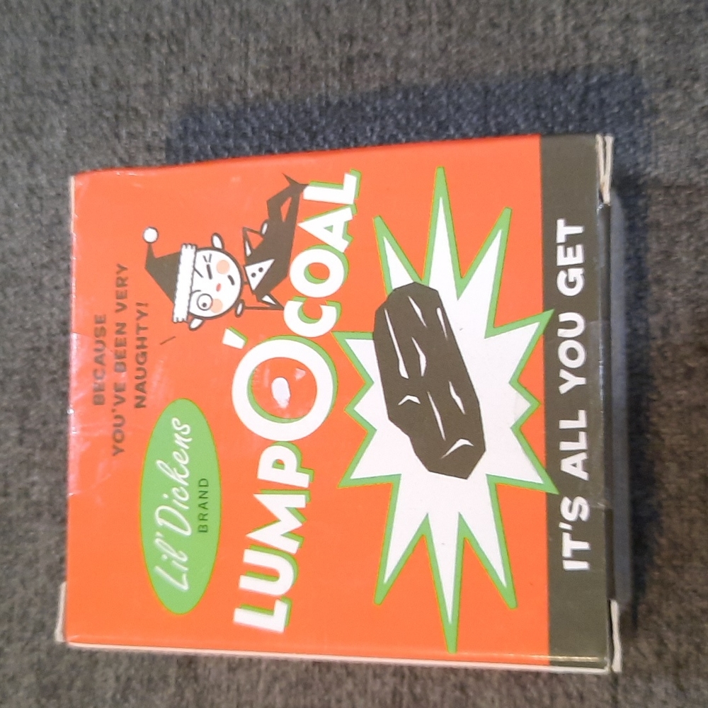 NIB Lump of Coal Stocking Stuffer